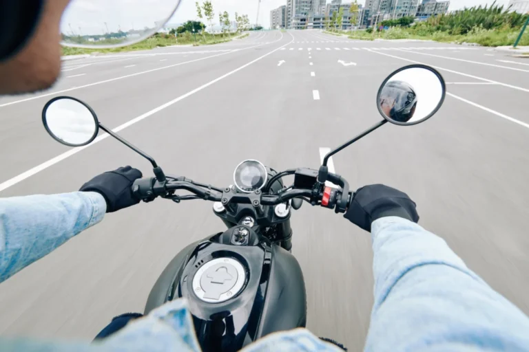 man riding motorcycle